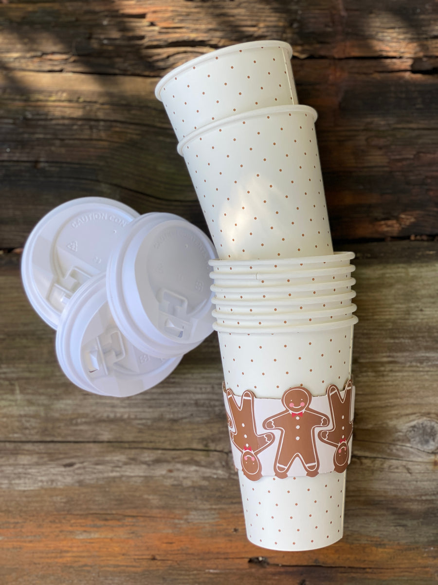 Gingerbread Man To-Go Cups 8 ct