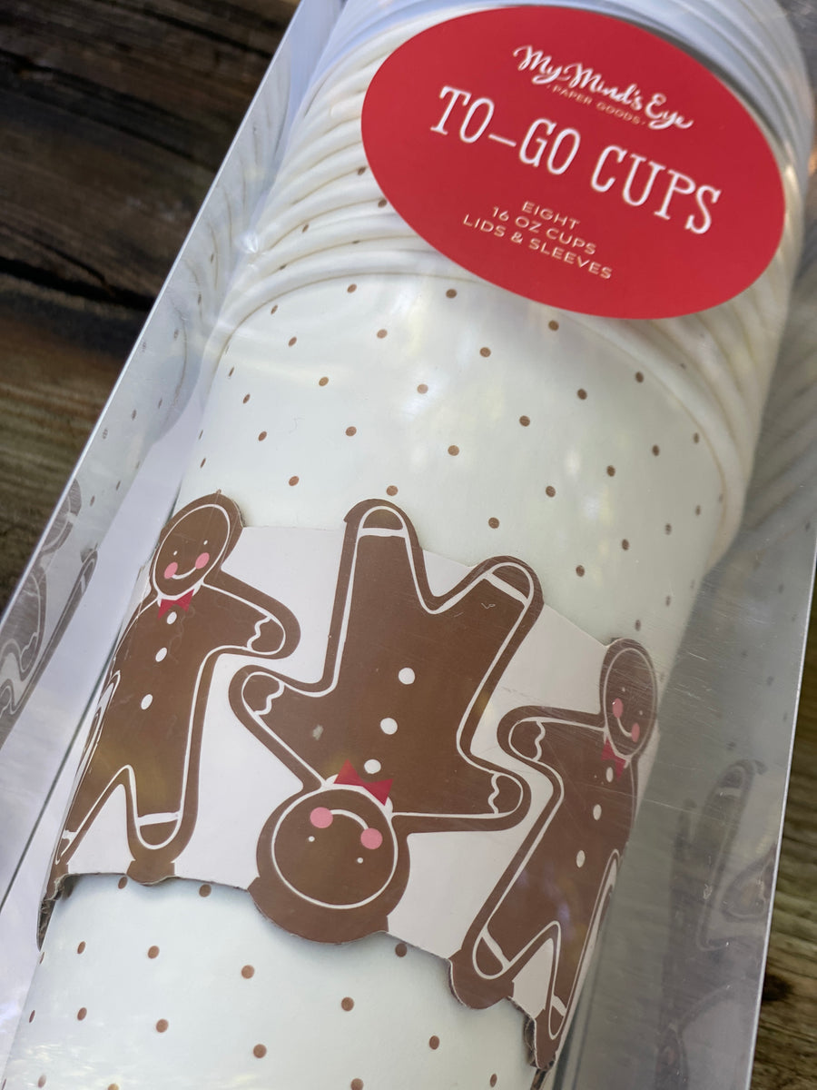 Gingerbread Man To-Go Cups 8 ct