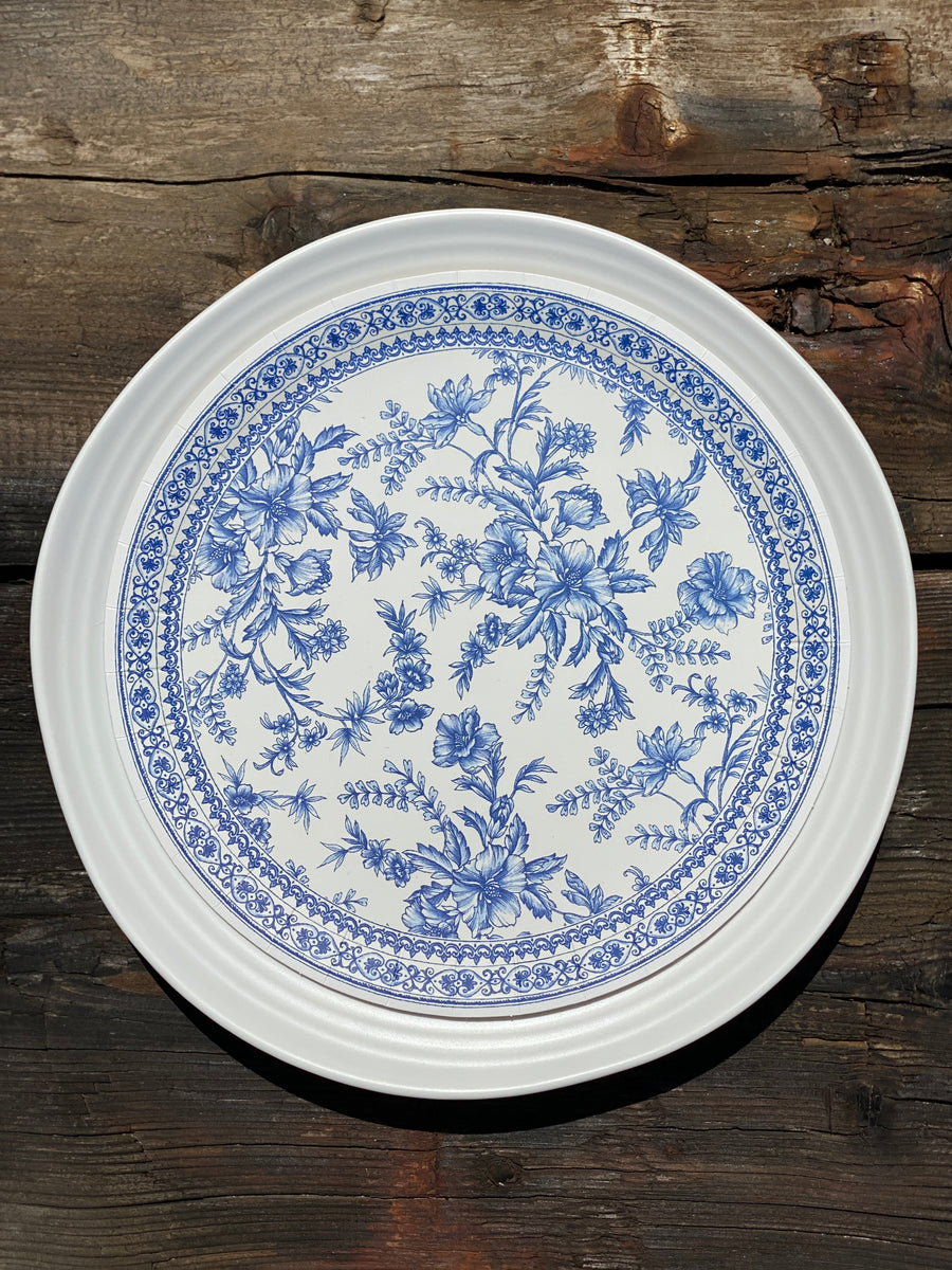 Melamine Plate; White Dove – Paper+Clay Tabletop