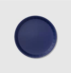 Navy Large Paper Party Plates, pack of 10